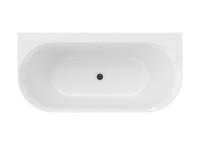 Ravak Ypsilon Wall Black Egyenes kád 178x86 cm