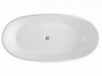 Arezzo Silk Glow Térben álló kád fényes fehér 169×84 cm