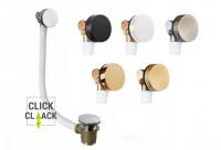 Vízfeltöltős Click-Clack le-és túlfolyó kerek